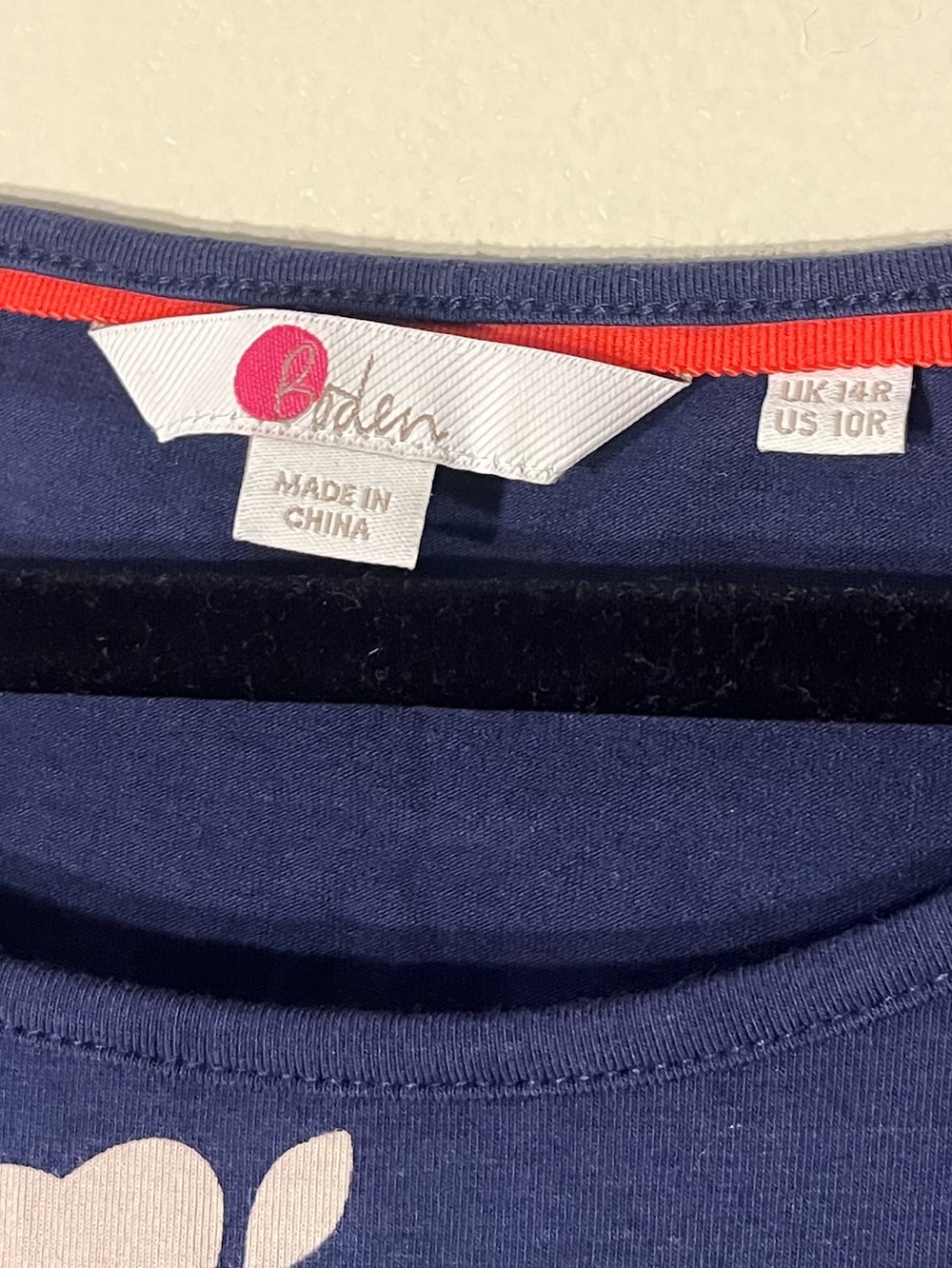 Boden | Jessie Jersey Knit Day Dress Floral Tulip Print Navy Casual Size 10 - Picture 5 of 6